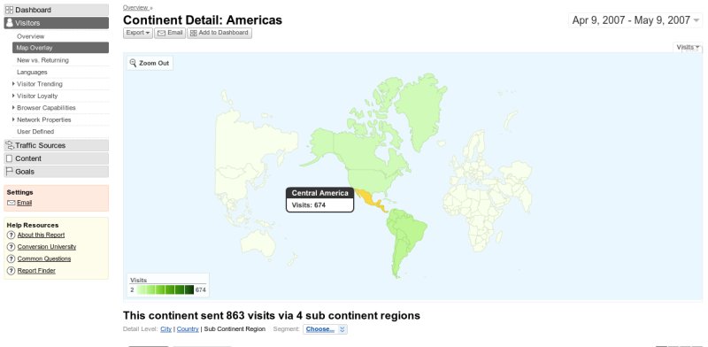 google considera a mexico como america central